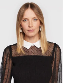 MORGAN Bluse 222-MZANA Schwarz Regular Fit -Deutschland Kleid Zart Verkaufs-Shop morgan bluse 222 mzana schwarz regular fit 3