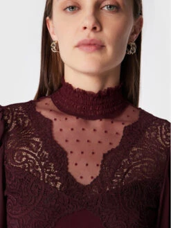 MORGAN Bluse 222-TONY Dunkelrot Regular Fit -Deutschland Kleid Zart Verkaufs-Shop morgan bluse 222 tony dunkelrot regular fit 3