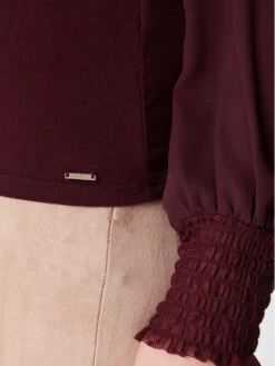 MORGAN Bluse 222-TONY Dunkelrot Regular Fit -Deutschland Kleid Zart Verkaufs-Shop morgan bluse 222 tony dunkelrot regular fit 4