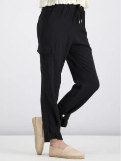 Stoffhose Cargo 191MT2312 Schwarz Regular Fit