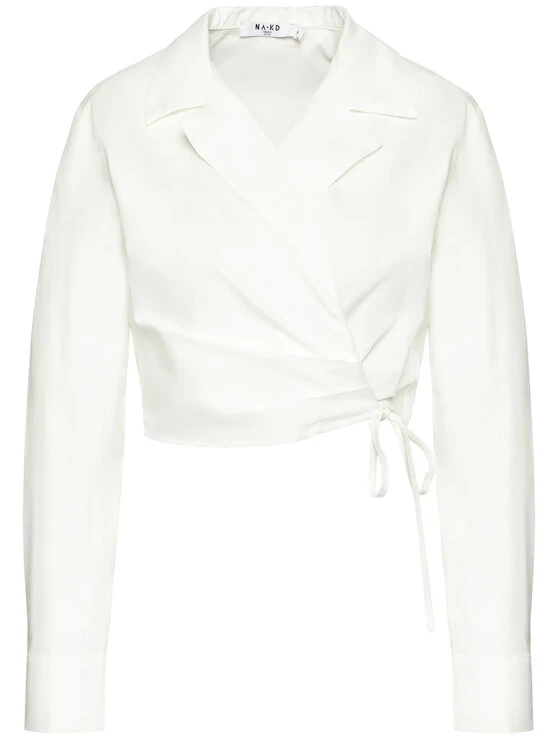NA-KD Bluse 1018-006811-0001-581 Weiß Regular Fit 7 NA-KD Bluse 1018-006811-0001-581 Weiß Regular Fit – Bild 5