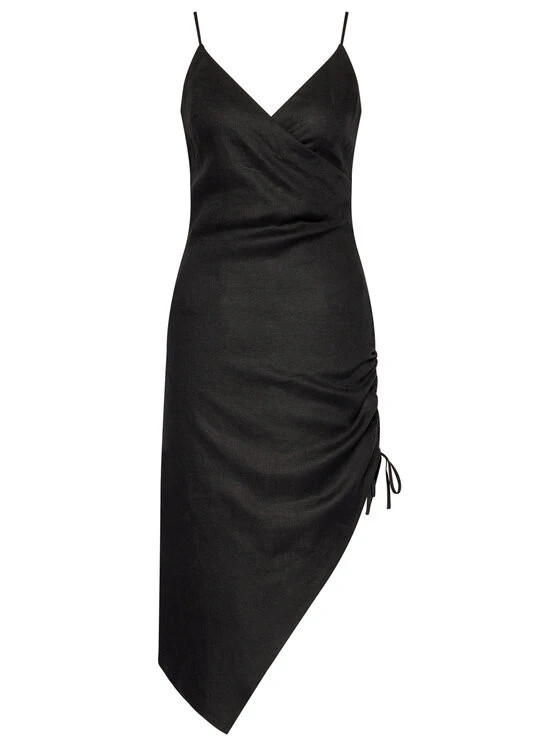 NA-KD Sommerkleid Drawstring 1018-006817-0002-581 Schwarz Regular Fit 7 NA-KD Sommerkleid Drawstring 1018-006817-0002-581 Schwarz Regular Fit – Bild 5