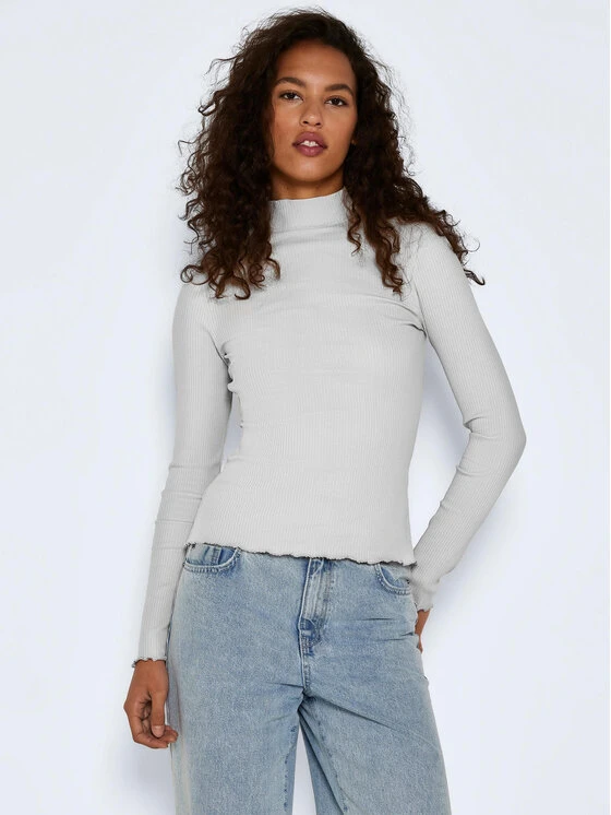 Noisy May Bluse Drakey 27021338 Grau Slim Fit 3 Noisy May Bluse Drakey 27021338 Grau Slim Fit