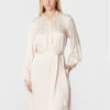 Peserico Kleid Für Den Alltag S02183A Écru Regular Fit -Deutschland Kleid Zart Verkaufs-Shop peserico kleid fur den alltag s02183a ecru regular fit