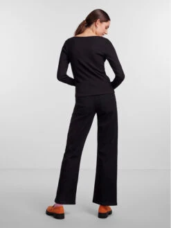 Pieces Bluse 17135564 Schwarz Slim Fit -Deutschland Kleid Zart Verkaufs-Shop pieces bluse 17135564 schwarz slim fit 2