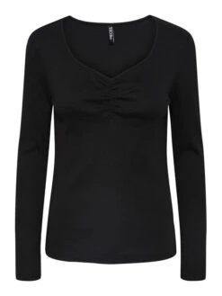 Pieces Bluse 17135564 Schwarz Slim Fit -Deutschland Kleid Zart Verkaufs-Shop pieces bluse 17135564 schwarz slim fit 4