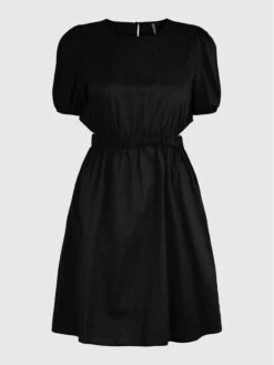 Pieces Sommerkleid Shella 17126245 Schwarz Regular Fit