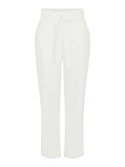 Pieces Stoffhose 17133543 Weiß Regular Fit