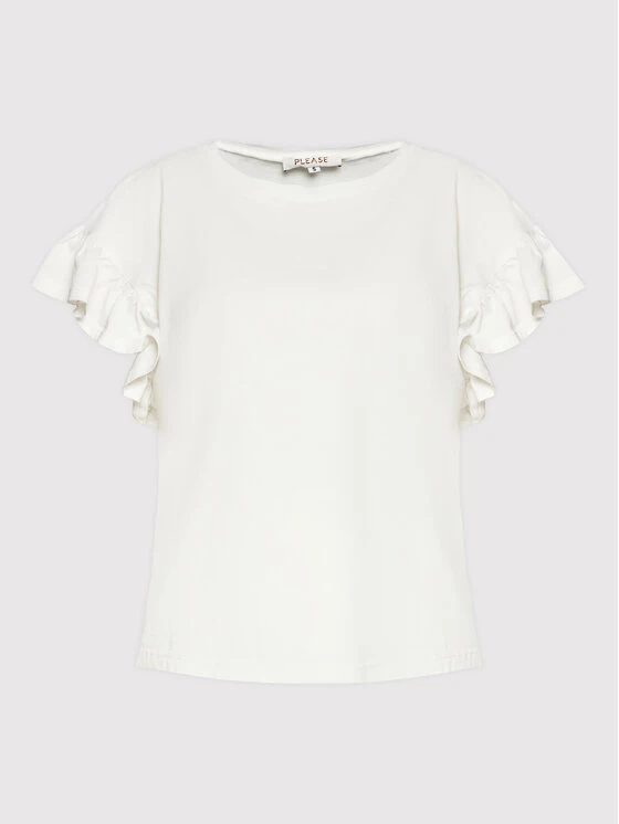 Please Bluse T0GJOP9C09 Weiß Regular Fit 7 Please Bluse T0GJOP9C09 Weiß Regular Fit – Bild 5