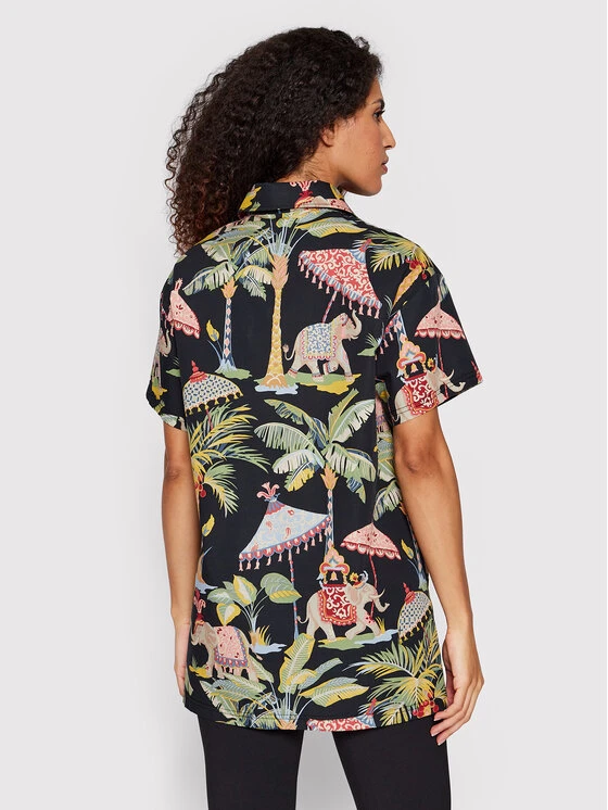 Red Valentino Bluse XR0AAD25 Schwarz Oversize 5 Red Valentino Bluse XR0AAD25 Schwarz Oversize – Bild 3