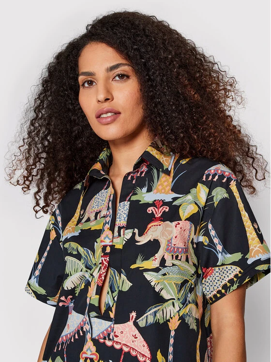 Red Valentino Bluse XR0AAD25 Schwarz Oversize 6 Red Valentino Bluse XR0AAD25 Schwarz Oversize – Bild 4