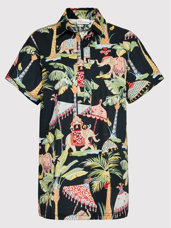 Red Valentino Bluse XR0AAD25 Schwarz Oversize 7 Red Valentino Bluse XR0AAD25 Schwarz Oversize – Bild 5