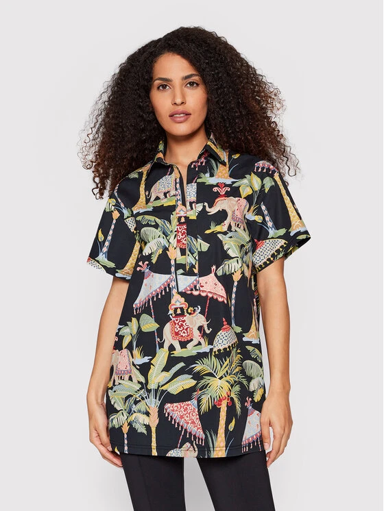 Red Valentino Bluse XR0AAD25 Schwarz Oversize 3 Red Valentino Bluse XR0AAD25 Schwarz Oversize