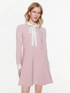 Red Valentino Kleid Für Den Alltag 2R3VAHC55MJ Rosa Regular Fit