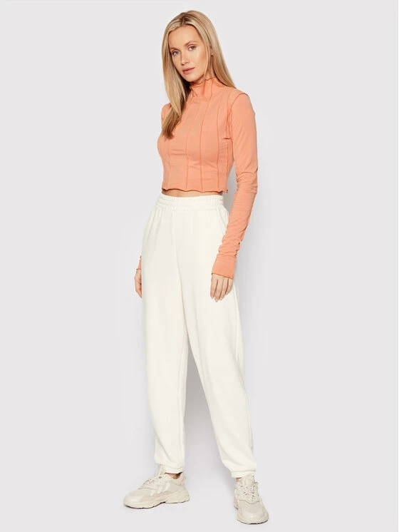 Reebok Bluse Lettuce Edge Seam H58676 Rosa Slim Fit 4 Reebok Bluse Lettuce Edge Seam H58676 Rosa Slim Fit – Bild 2