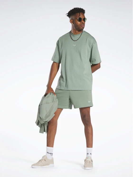 Reebok T-Shirt Classics Wardrobe Essentials T-Shirt H66171 Grün 4 Reebok T-Shirt Classics Wardrobe Essentials T-Shirt H66171 Grün – Bild 2