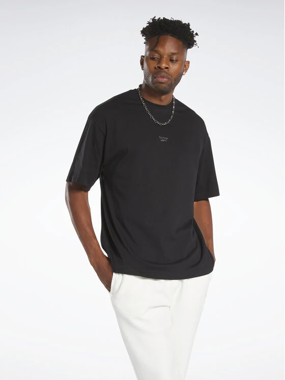Reebok T-Shirt Classics Wardrobe Essentials T-Shirt HS7162 Schwarz Oversize 3 Reebok T-Shirt Classics Wardrobe Essentials T-Shirt HS7162 Schwarz Oversize