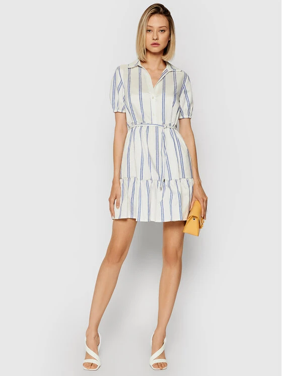 Rinascimento Sommerkleid CFC0017919002 Weiß Regular Fit 4 Rinascimento Sommerkleid CFC0017919002 Weiß Regular Fit – Bild 2