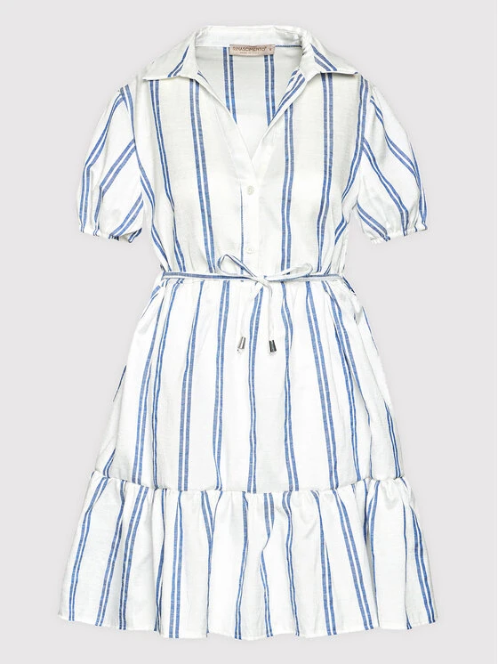 Rinascimento Sommerkleid CFC0017919002 Weiß Regular Fit 7 Rinascimento Sommerkleid CFC0017919002 Weiß Regular Fit – Bild 5