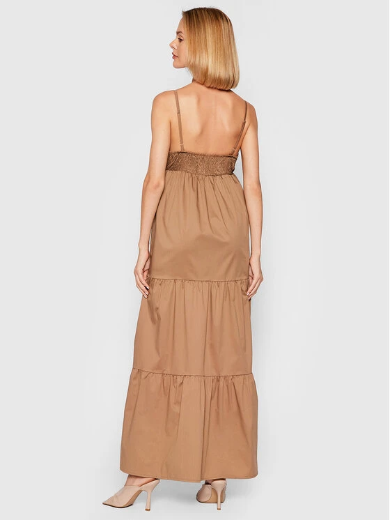 Rinascimento Sommerkleid CFC0017921002 Braun Relaxed Fit 5 Rinascimento Sommerkleid CFC0017921002 Braun Relaxed Fit – Bild 3