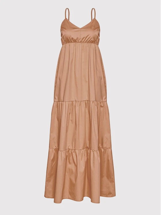 Rinascimento Sommerkleid CFC0017921002 Braun Relaxed Fit 7 Rinascimento Sommerkleid CFC0017921002 Braun Relaxed Fit – Bild 5