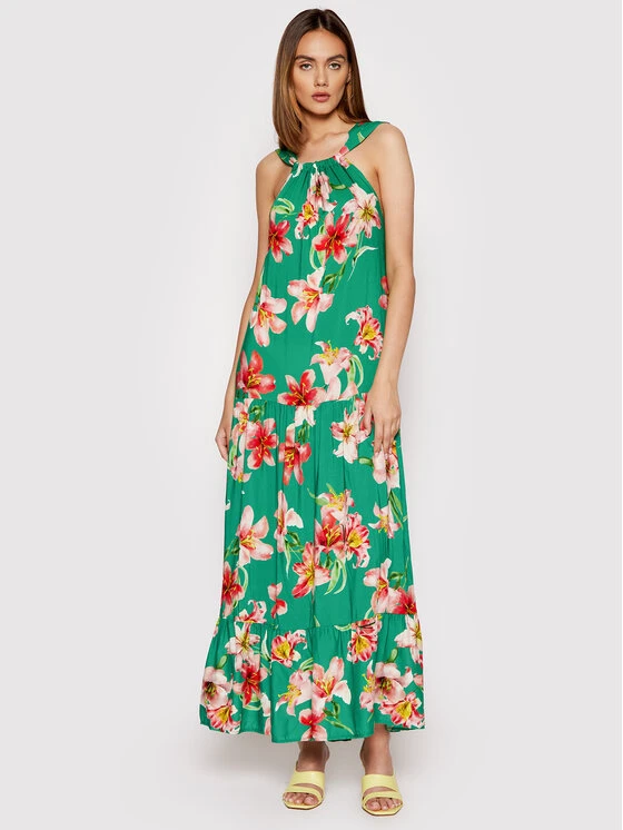 Rinascimento Sommerkleid CFC0103452003 Grün Regular Fit 3 Rinascimento Sommerkleid CFC0103452003 Grün Regular Fit