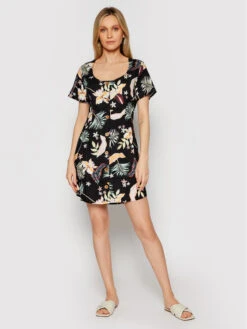 Deutschland Kleid Zart Verkaufs-Shop -Deutschland Kleid Zart Verkaufs-Shop roxy sommerkleid all eyes on love erjwd03556 schwarz regukal fit 1