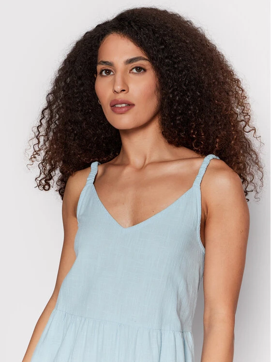 Roxy Sommerkleid Waiting Line ERJWD03610 Blau Regular Fit 6 Roxy Sommerkleid Waiting Line ERJWD03610 Blau Regular Fit – Bild 4