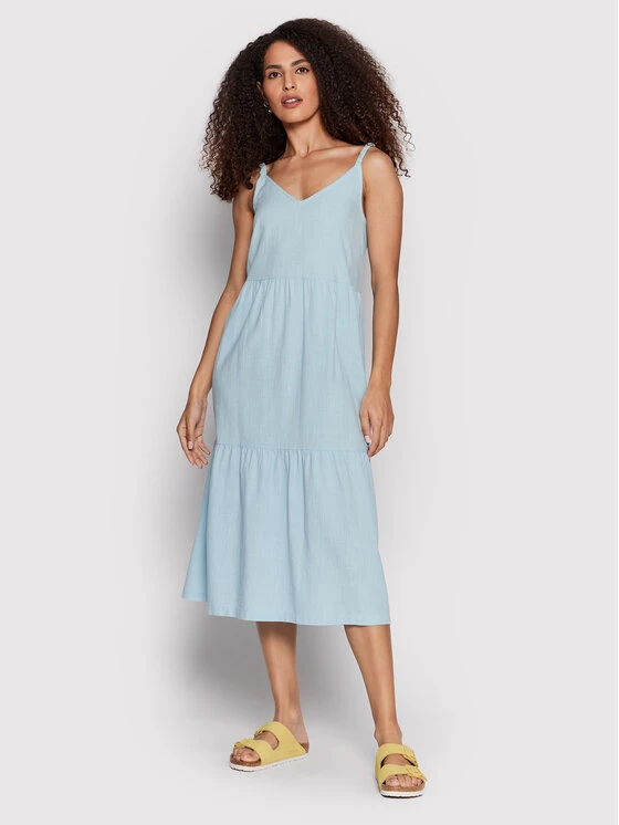 Roxy Sommerkleid Waiting Line ERJWD03610 Blau Regular Fit 3 Roxy Sommerkleid Waiting Line ERJWD03610 Blau Regular Fit