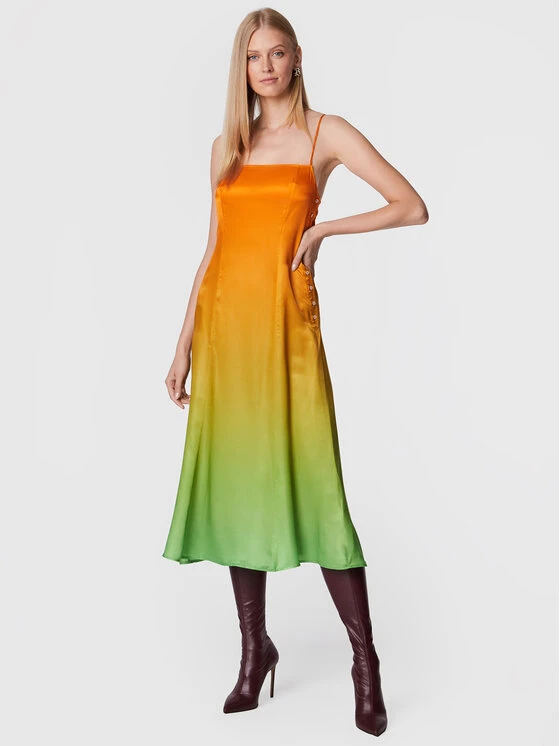 SAMSØE SAMSØE Sommerkleid Annah F22300218 Orange Regular Fit 4 SAMSØE SAMSØE Sommerkleid Annah F22300218 Orange Regular Fit – Bild 2