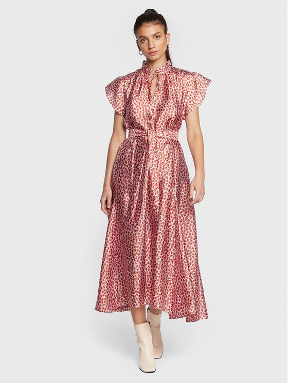 SAMSØE SAMSØE Sommerkleid Karookh F20400268 Orange Regular Fit 4 SAMSØE SAMSØE Sommerkleid Karookh F20400268 Orange Regular Fit – Bild 2