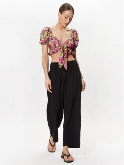 Seafolly Stoffhose Double Cloth 54341-PA Schwarz Relaxed Fit -Deutschland Kleid Zart Verkaufs-Shop seafolly stoffhose double cloth 54341 pa schwarz relaxed fit 1