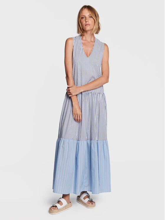 Silvian Heach Sommerkleid GPP23359VE Blau Loose Fit 4 Silvian Heach Sommerkleid GPP23359VE Blau Loose Fit – Bild 2