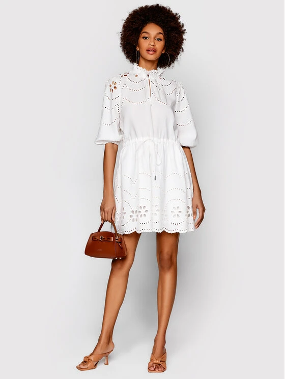 Silvian Heach Sommerkleid PGP22486VE Weiß Regular Fit 4 Silvian Heach Sommerkleid PGP22486VE Weiß Regular Fit – Bild 2