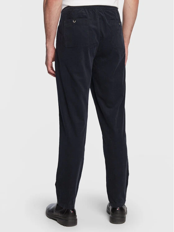 Sisley Stoffhose 4JPMSF017 Dunkelblau Relaxed Fit 5 Sisley Stoffhose 4JPMSF017 Dunkelblau Relaxed Fit – Bild 3