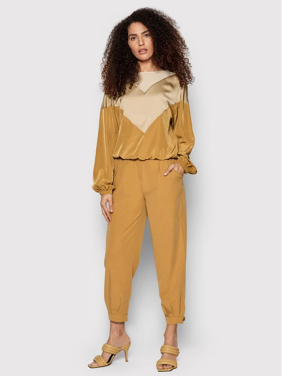 Sisley Stoffhose 4KVXLF00C Braun Relaxed Fit 4 Sisley Stoffhose 4KVXLF00C Braun Relaxed Fit – Bild 2