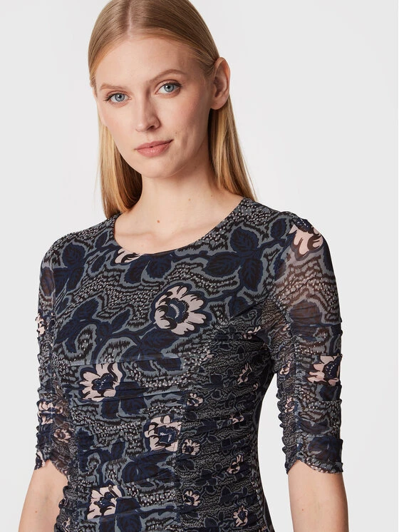 Ted Baker Kleid Für Den Alltag Velvit 264357 Dunkelblau Slim Fit 6 Ted Baker Kleid Für Den Alltag Velvit 264357 Dunkelblau Slim Fit – Bild 4