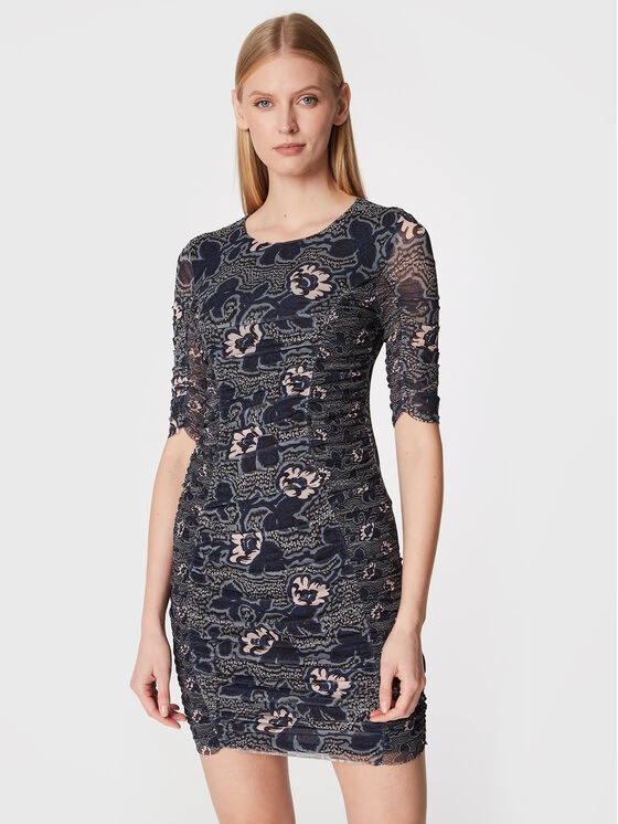 Ted Baker Kleid Für Den Alltag Velvit 264357 Dunkelblau Slim Fit 3 Ted Baker Kleid Für Den Alltag Velvit 264357 Dunkelblau Slim Fit