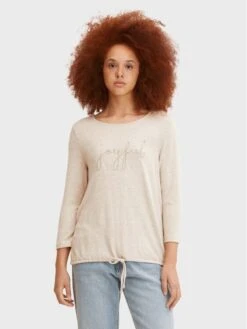 Tom Tailor Bluse 1032701 Beige Regular Fit