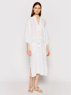 Tory Burch Sommerkleid 82138 Weiß Regular Fit