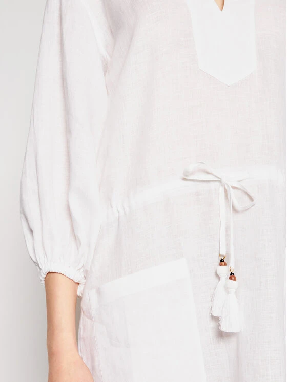 Tory Burch Sommerkleid 82138 Weiß Regular Fit 6 Tory Burch Sommerkleid 82138 Weiß Regular Fit – Bild 4