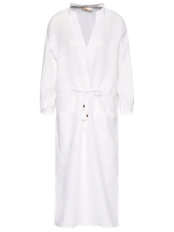 Tory Burch Sommerkleid 82138 Weiß Regular Fit 7 Tory Burch Sommerkleid 82138 Weiß Regular Fit – Bild 5