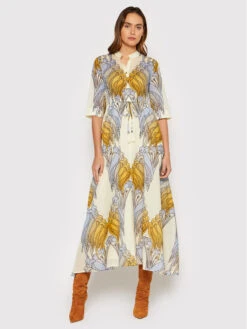 Tory Burch Kleid Für Den Alltag Printed 83310 Beige Relaxed Fit 8 Tory Burch Kleid Für Den Alltag Printed 83310 Beige Relaxed Fit -Deutschland Kleid Zart Verkaufs-Shop tory burch sommerkleid printed 83310 beige relaxed fit 1