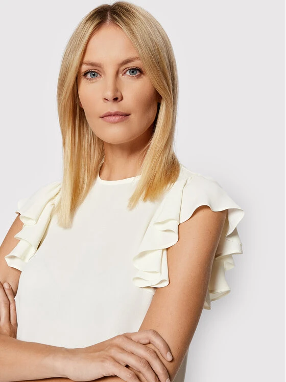 Trussardi Bluse Light Crepe 56C00514 Beige Regular Fit 6 Trussardi Bluse Light Crepe 56C00514 Beige Regular Fit – Bild 4