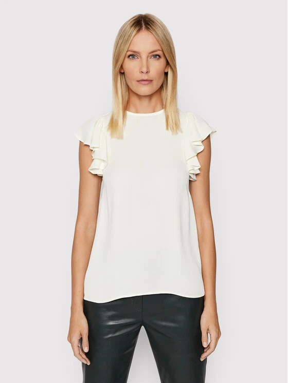 Trussardi Bluse Light Crepe 56C00514 Beige Regular Fit 3 Trussardi Bluse Light Crepe 56C00514 Beige Regular Fit