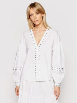 TWINSET Bluse 211TT2482 Weiß Regular Fit