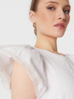 TWINSET Bluse 231TP2760 Weiß Regular Fit -Deutschland Kleid Zart Verkaufs-Shop twinset bluse 231tp2760 weiss regular fit 3