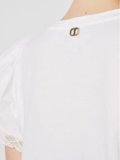 TWINSET Bluse 231TP2760 Weiß Regular Fit -Deutschland Kleid Zart Verkaufs-Shop twinset bluse 231tp2760 weiss regular fit 4