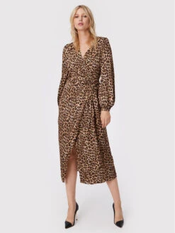 TWINSET Kleid Für Den Alltag 222TP2702 Braun Regular Fit