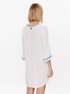 TWINSET Sommerkleid 231LM2TAA Weiß Regular Fit 9 TWINSET Sommerkleid 231LM2TAA Weiß Regular Fit -Deutschland Kleid Zart Verkaufs-Shop twinset sommerkleid 231lm2taa weiss regular fit 2